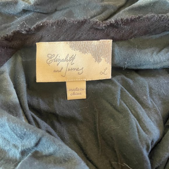 Elizabeth and James Ruffle Sleeve Tank Top, Size Large - Picture 5 of 5